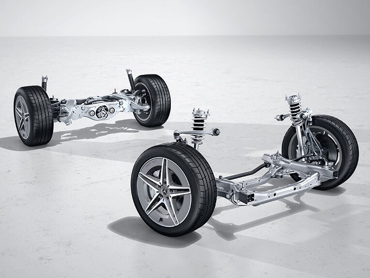 ช่วงล่างด้านหลังแบบถุงลมพร้อมระบบ self-leveling | C-Class Saloon | เมอร์เซเดส-เบนซ์