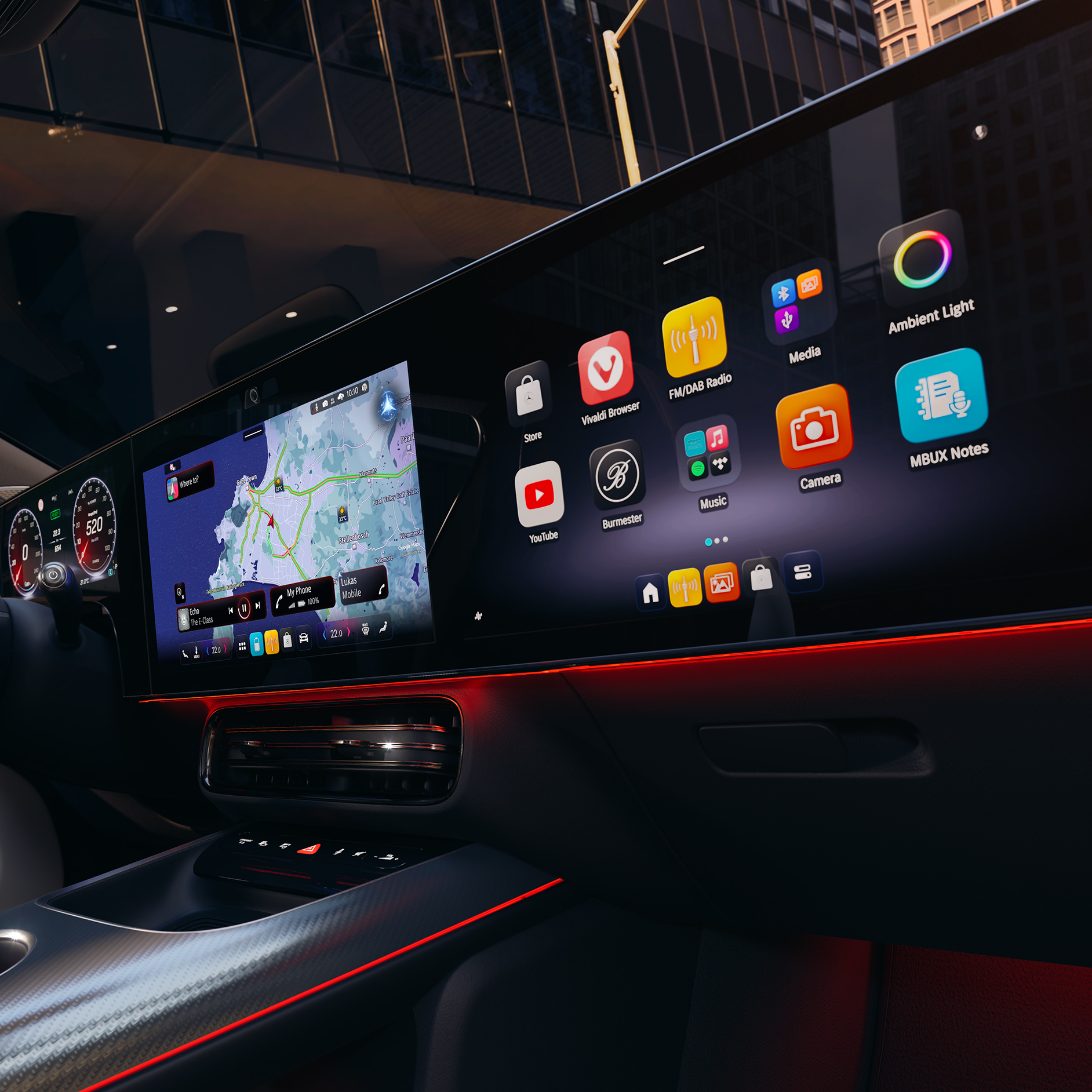 อินเทอร์เฟซผู้ใช้แบบใหม่ที่ใช้งานง่าย | รถยนต์ CLA พร้อมเทคโนโลยี EQ | Mercedes-Benz ระบบปฏิบัติการ Mercedes-Benz ของรถยนต์ CLA ระบบไฟฟ้าเต็มรูปแบบรุ่นใหม่พร้อมเทคโนโลยี EQ