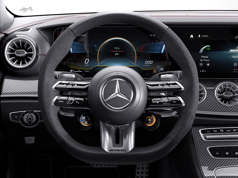 พวงมาลัย AMG Performance หุ้มหนัง Nappa / ไมโครไฟเบอร์ DINAMICA ใน Mercedes-AMG CLS 53 4MATIC+ Coupé