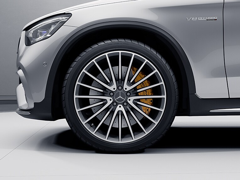 ระบบเบรกคอมโพซิตแบบเซรามิกสมรรถนะสูงของ AMG ของ Mercedes-AMG GLC-Class Coupé