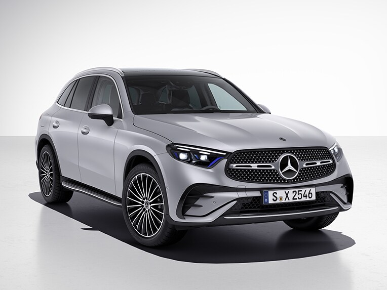 Front side view of the new GLC from Mercedes-Benz with the AMG Line. | GLC | Mercedes-Benz