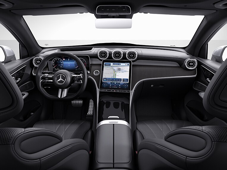 Vehicle interior of the new GLC from Mercedes-Benz with the AMG Line equipment line. | GLC | Mercedes-Benz