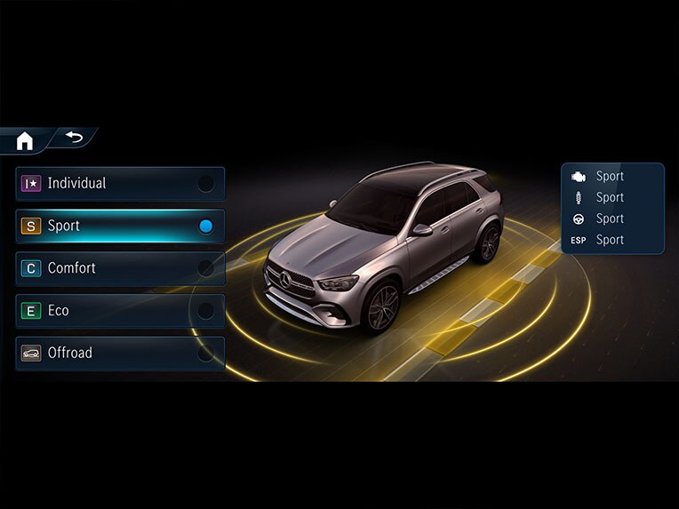 แป้นเปลี่ยนเกียร์ของ DYNAMIC SELECT สำหรับเปลี่ยนโปรแกรมการขับขี่
