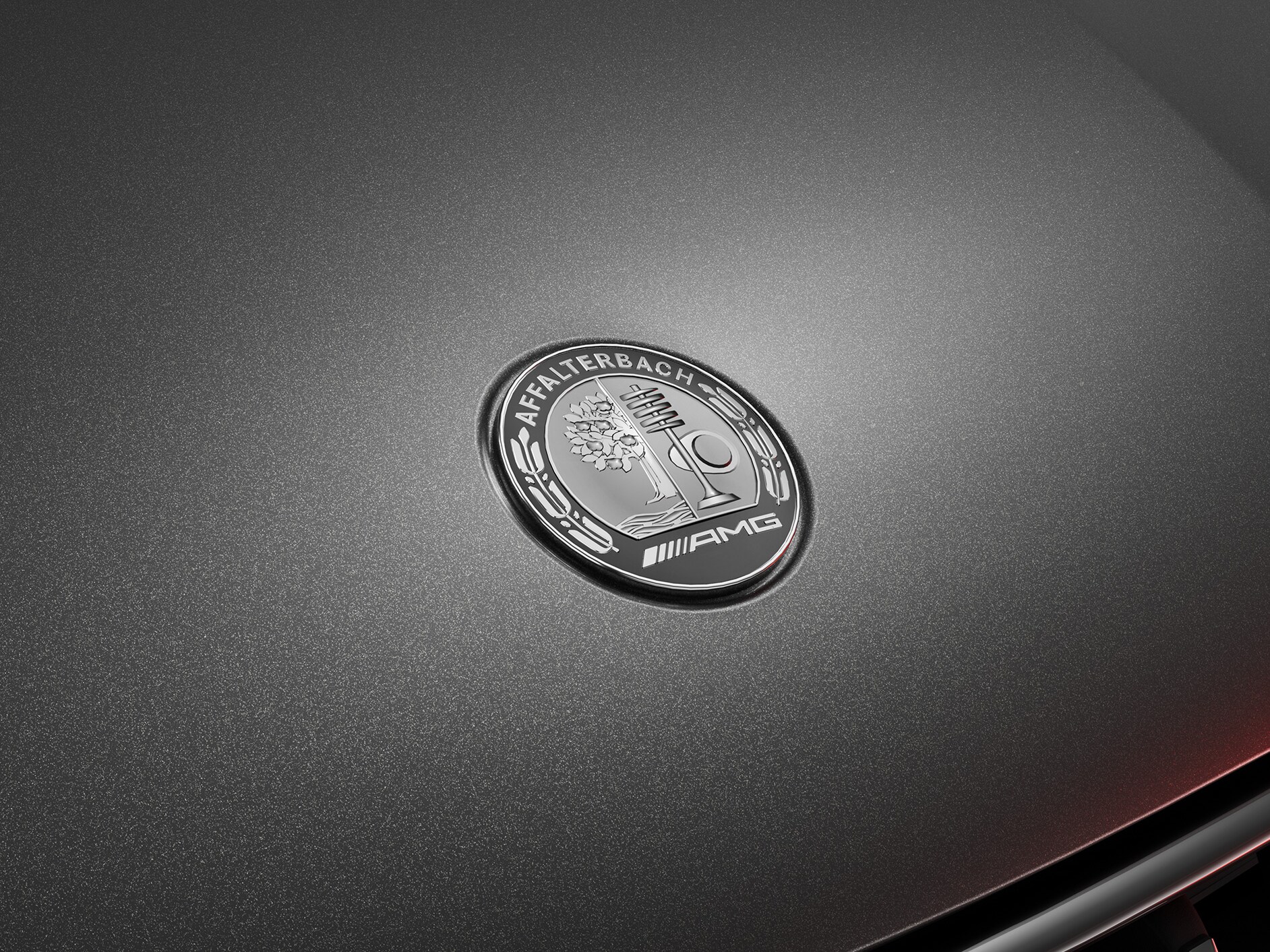 รถยนต์ Mercedes-AMG ในมุมมองด้านข้าง