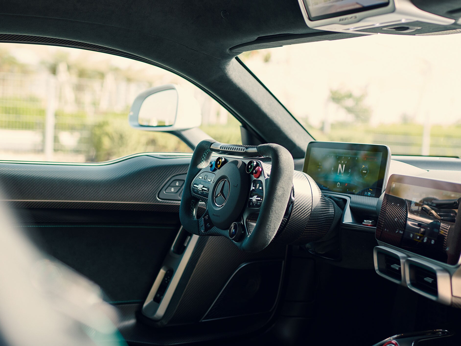 Vehicle interior of the ONE from Mercedes-AMG.
