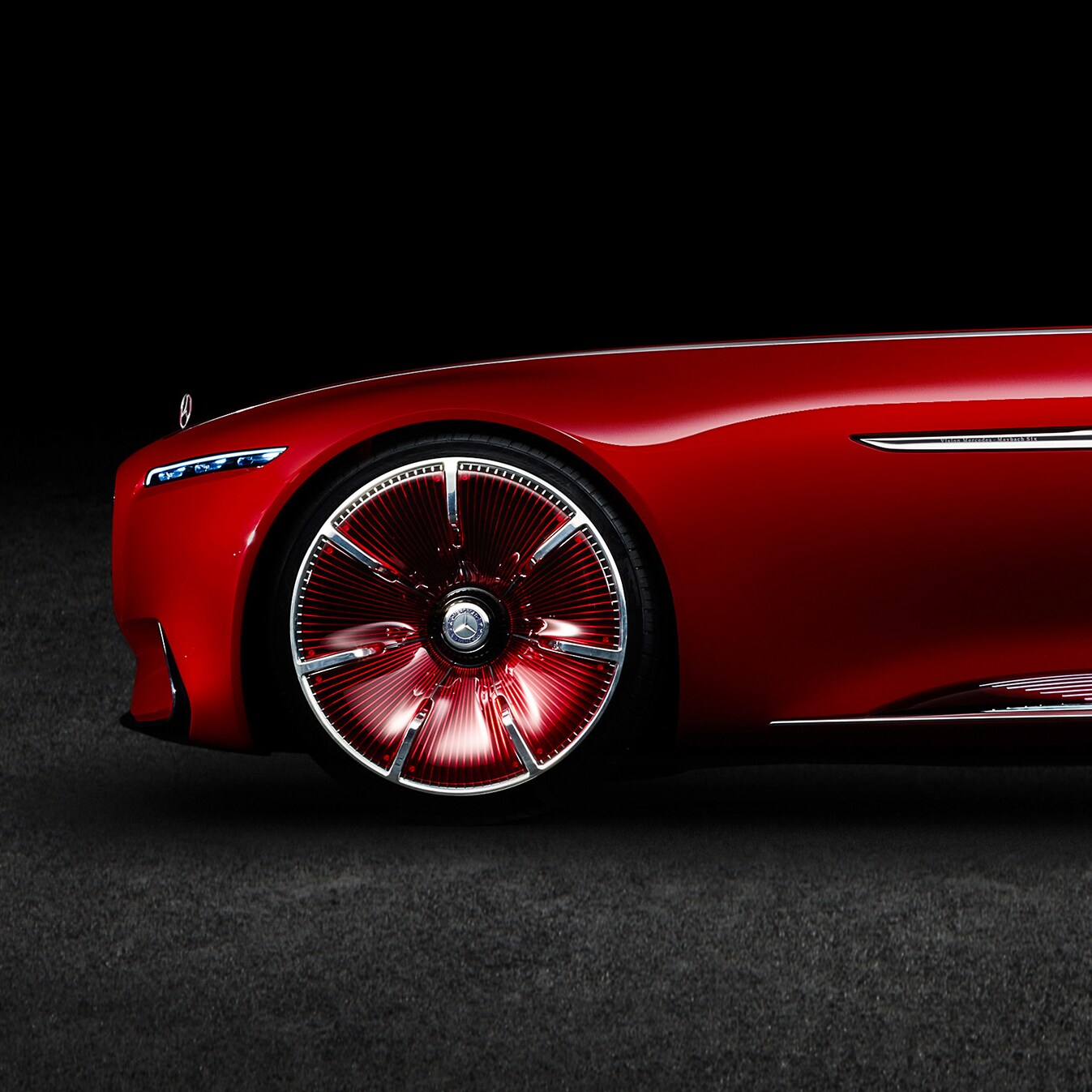 Side view of the Vision Mercedes-Maybach 6