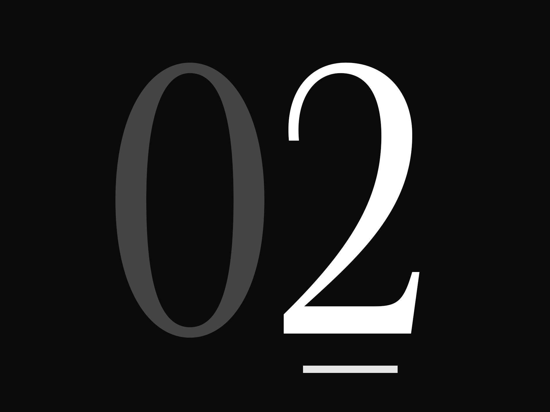 หมายเลข "02" ขนาดใหญ่