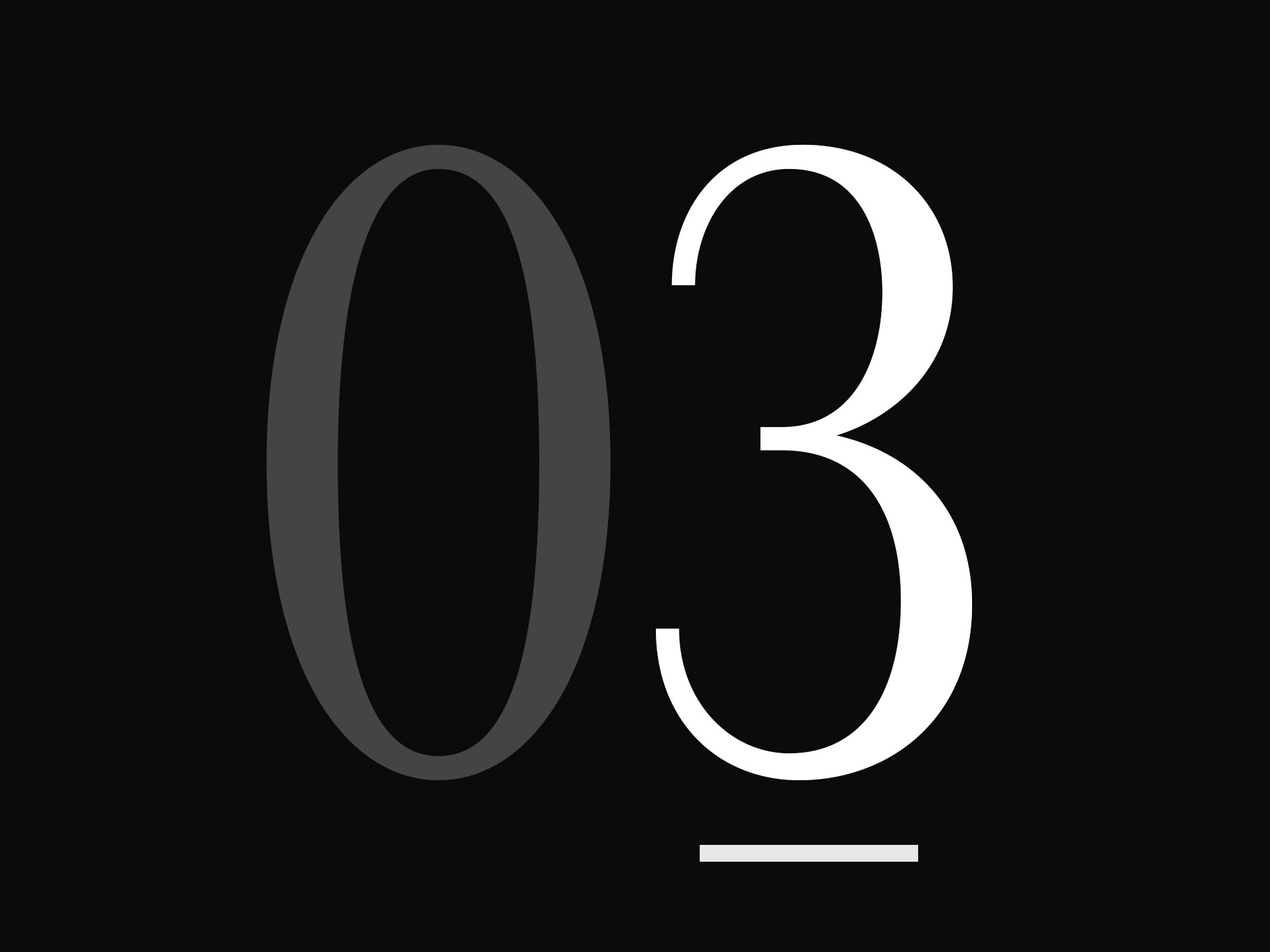 หมายเลข "03" ขนาดใหญ่