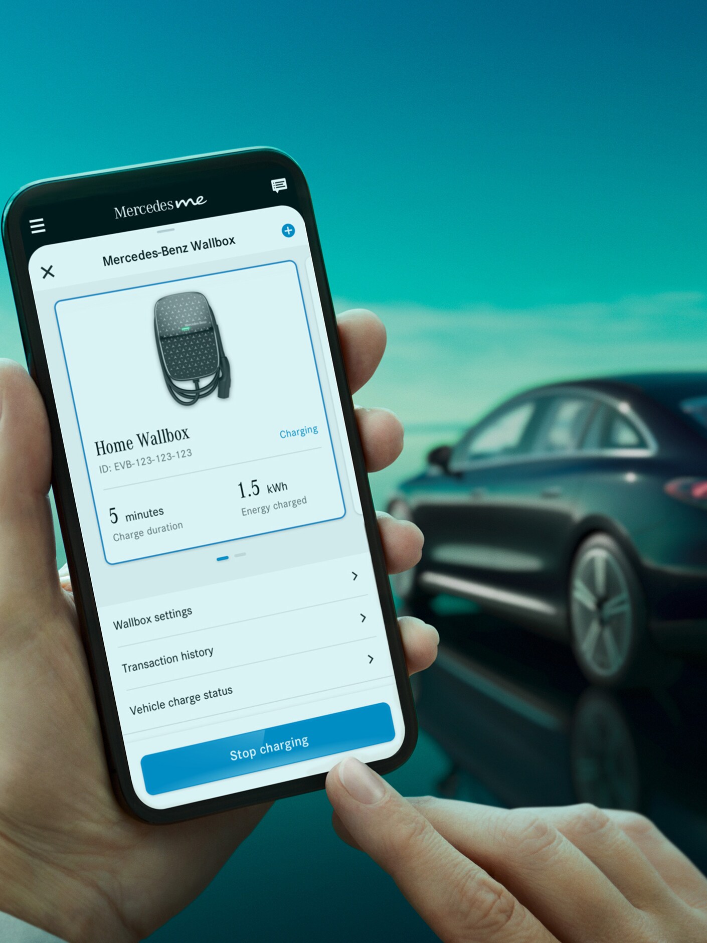 ภาพประกอบแสดงมุมมองช่วงท้ายของ EQE จาก Mercedes-EQ