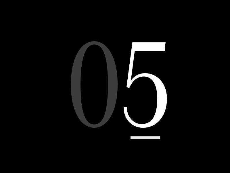 ตัวเลขขนาดใหญ่ “05”