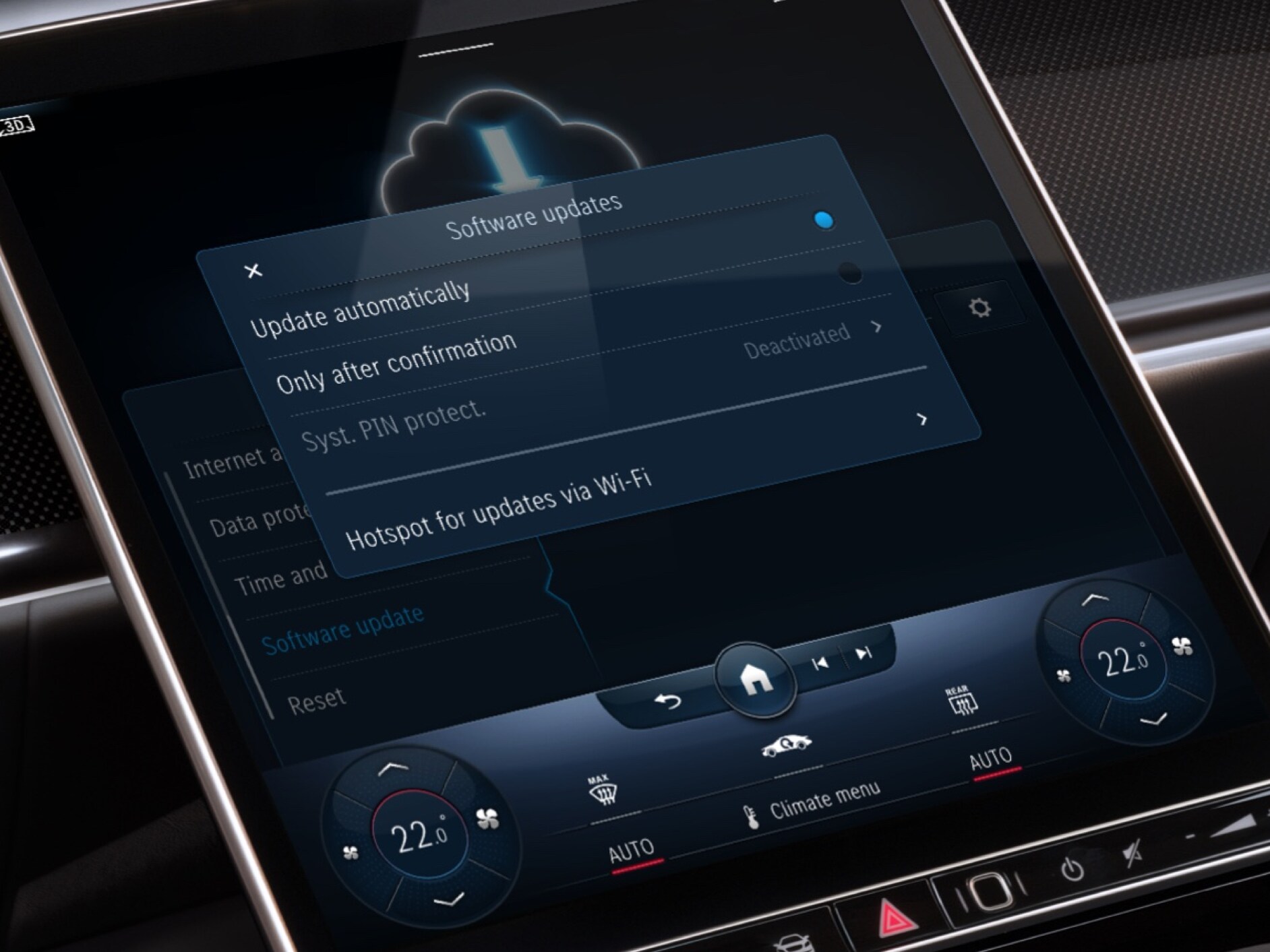 ในระบบมัลติมีเดีย MBUX จะมีการอัปเดตแผนที่ระบบนำทางผ่านบริการเสริม Digital Extra การอัปเดตแผนที่ออนไลน์