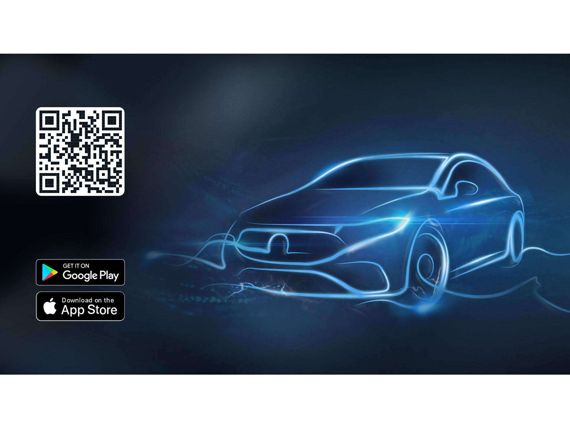 มุมมองแผนที่สำหรับการวางแผนการเดินทางใน Mercedes me App
