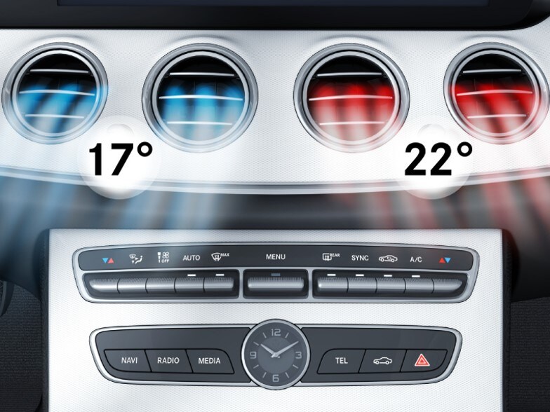 THERMATIC 2 - zone automatic climate control with rear air vent