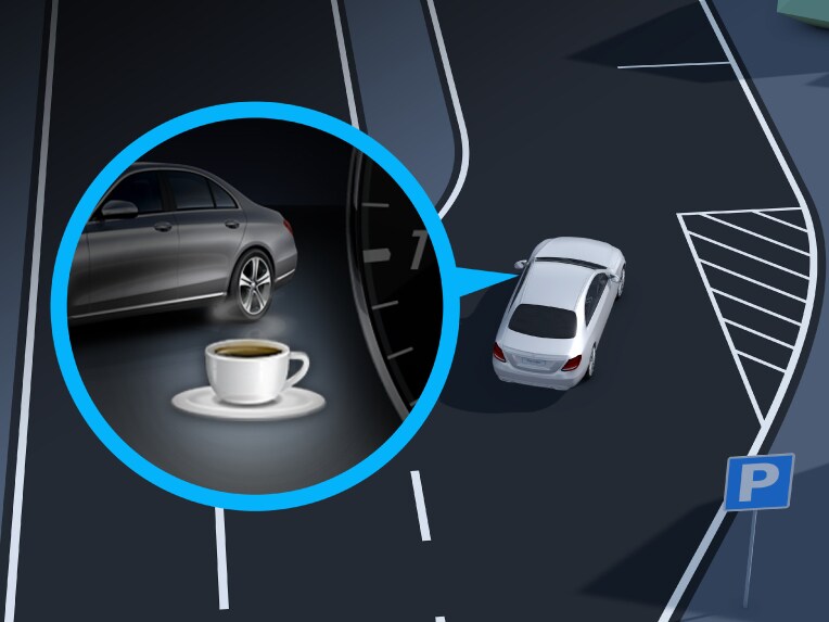 DISTRONIC Active Distance Assist in the Mercedes-Benz E-Class Coupé.