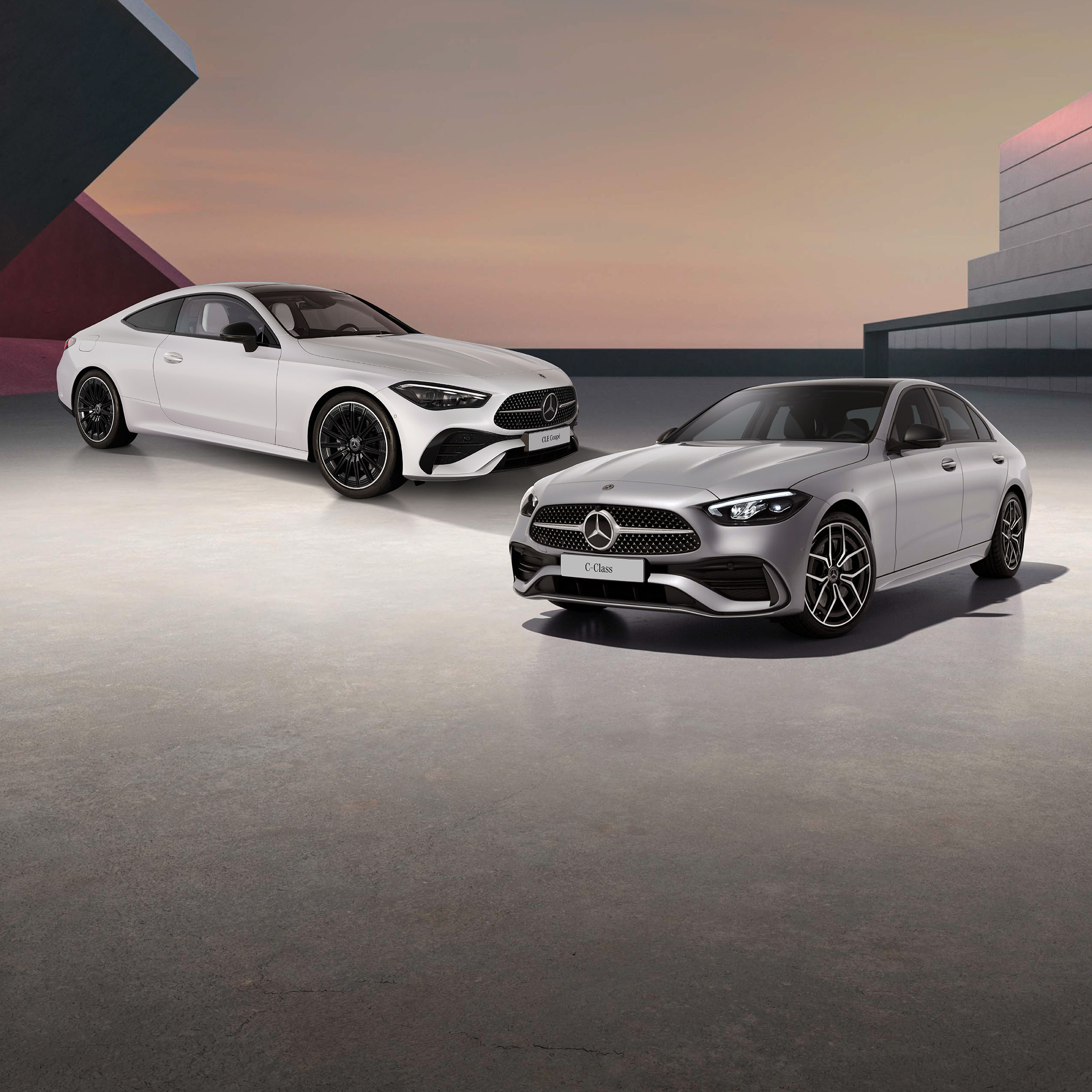 of the C 220 d AMG Line (Night Edition) & CLE 300 4MATIC Coupé (Night Edition)