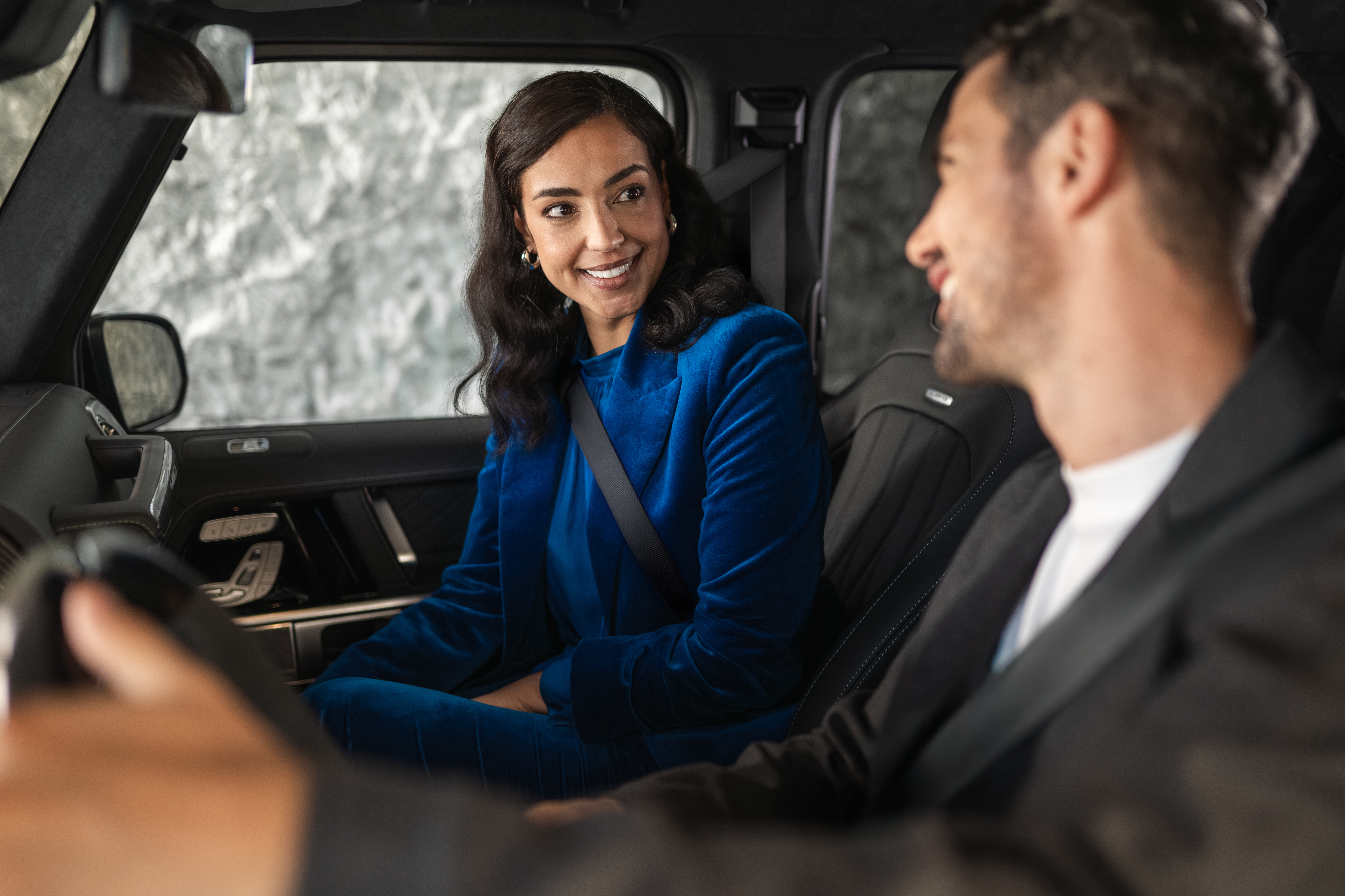 Mercedes-Benz Vans Insurance Man is driving Mercedes-Benz car